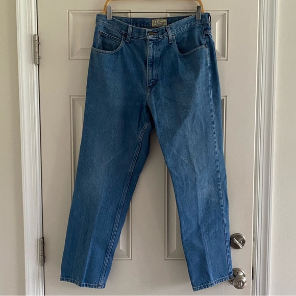 Vintage Jeans Vintage 8s Ll Bean Mom Jeans High Waisted Blue Denim